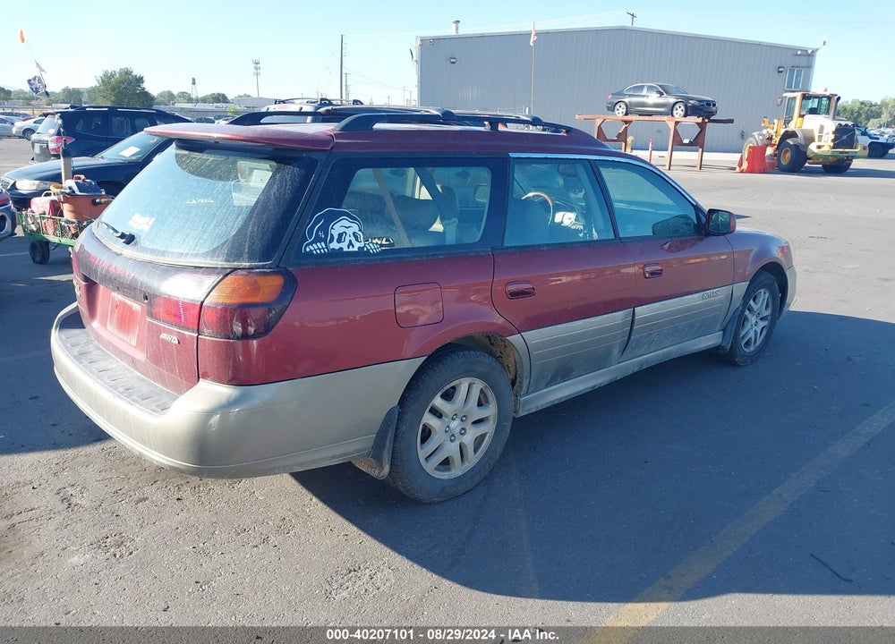 2002 SUBARU OUTBACK VIN: 4S3BH806827620058