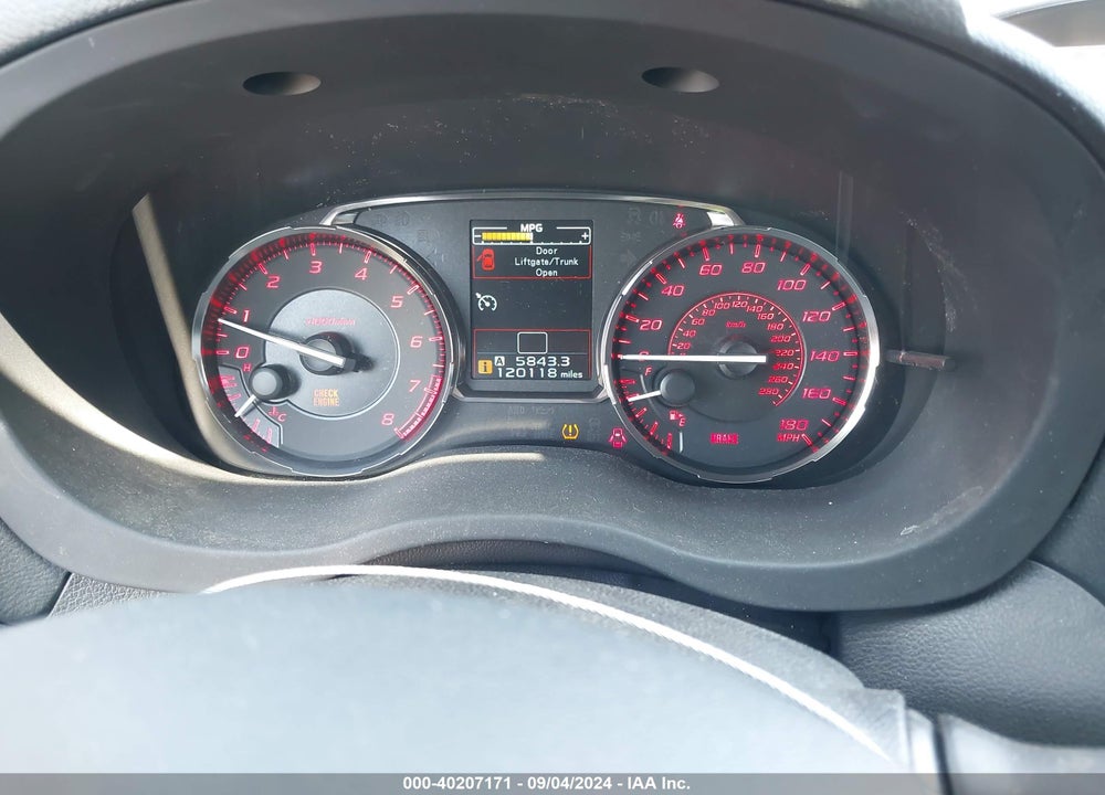 2015 SUBARU WRX VIN: JF1VA1A65F9822833
