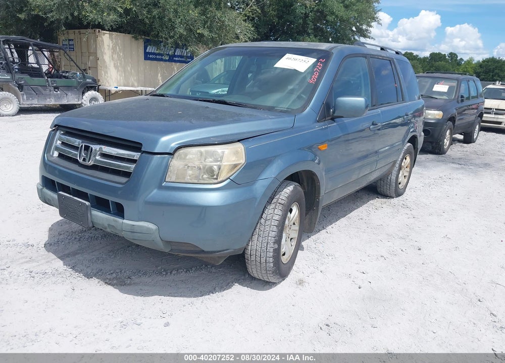 2008 HONDA PILOT VP VIN: 5FNYF28208B012326