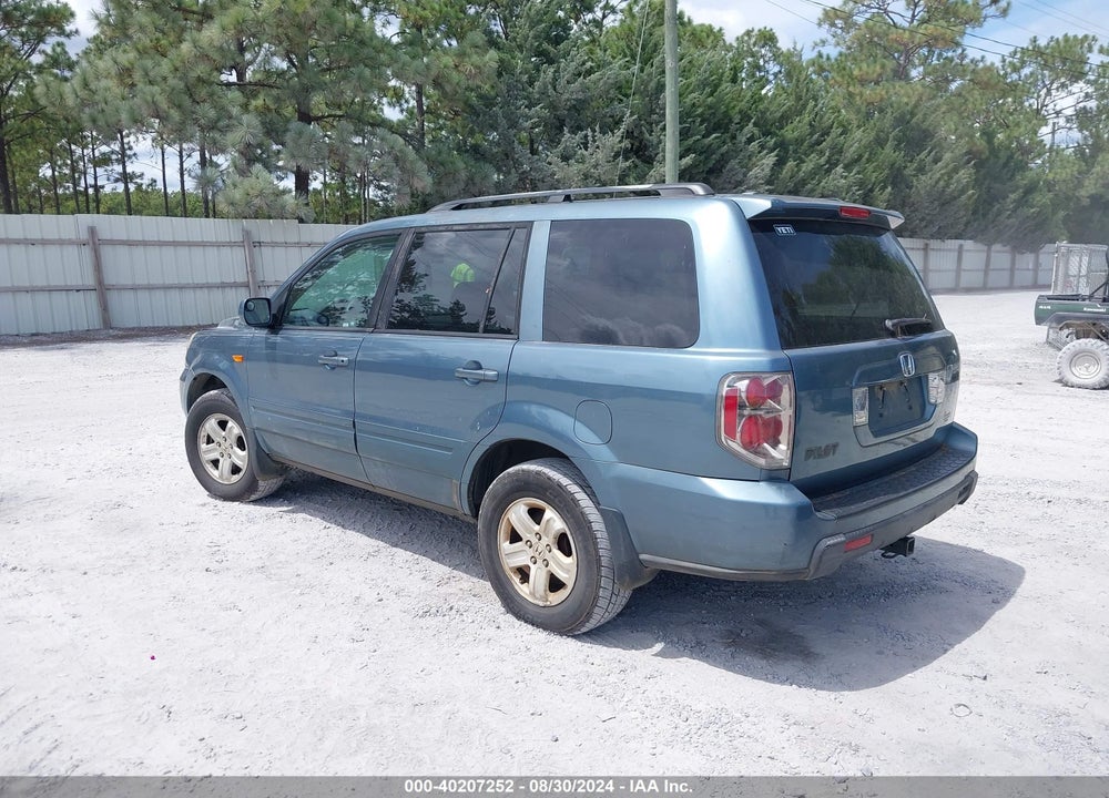 2008 HONDA PILOT VP VIN: 5FNYF28208B012326