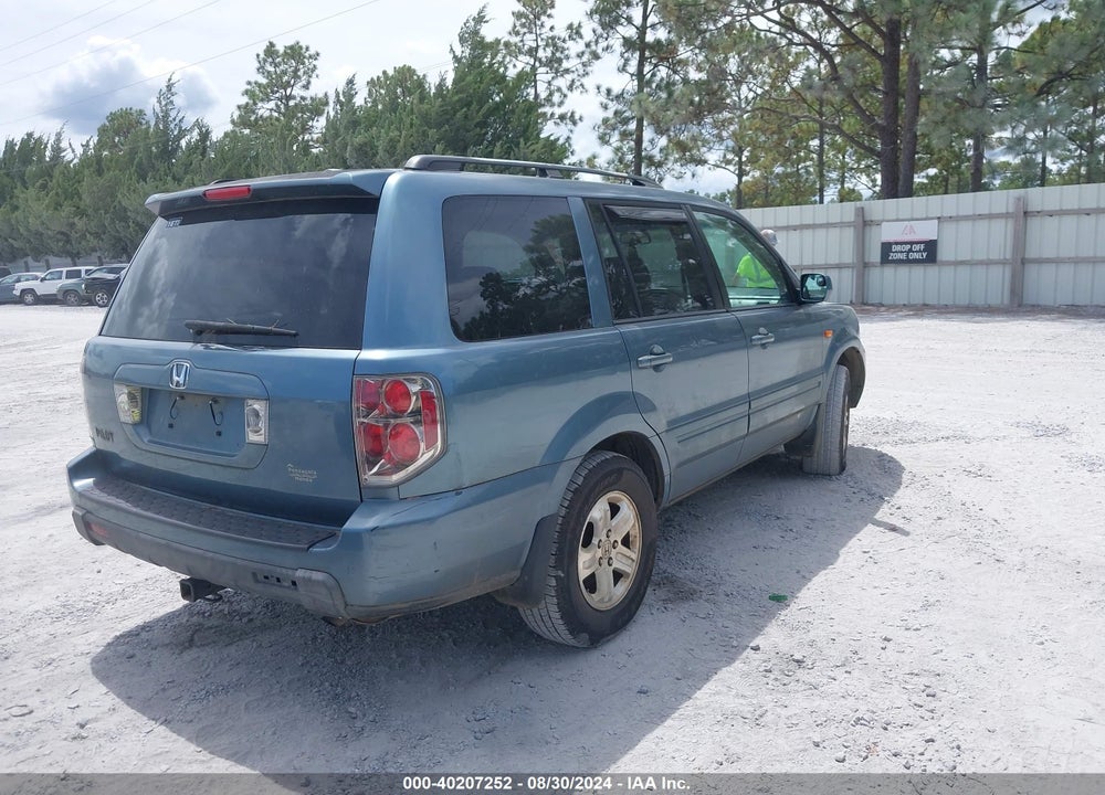 2008 HONDA PILOT VP VIN: 5FNYF28208B012326