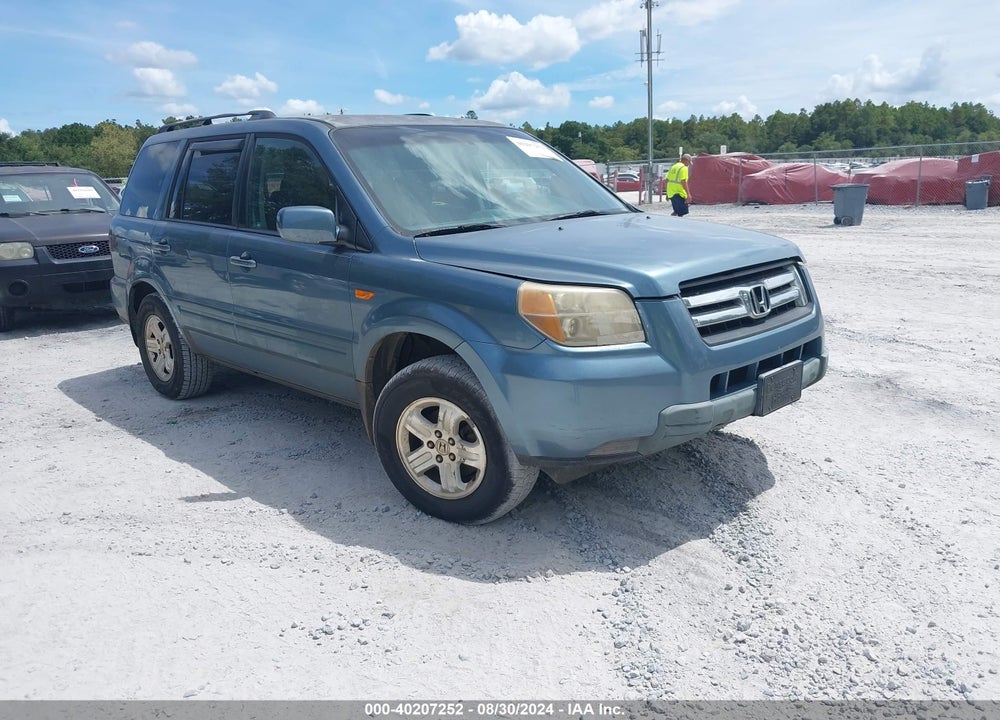 2008 HONDA PILOT VP VIN: 5FNYF28208B012326
