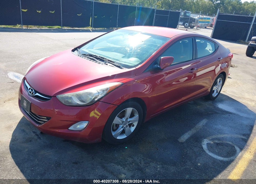 2013 HYUNDAI ELANTRA GLS VIN: 5NPDH4AE9DH250180