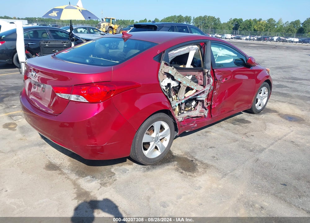 2013 HYUNDAI ELANTRA GLS VIN: 5NPDH4AE9DH250180