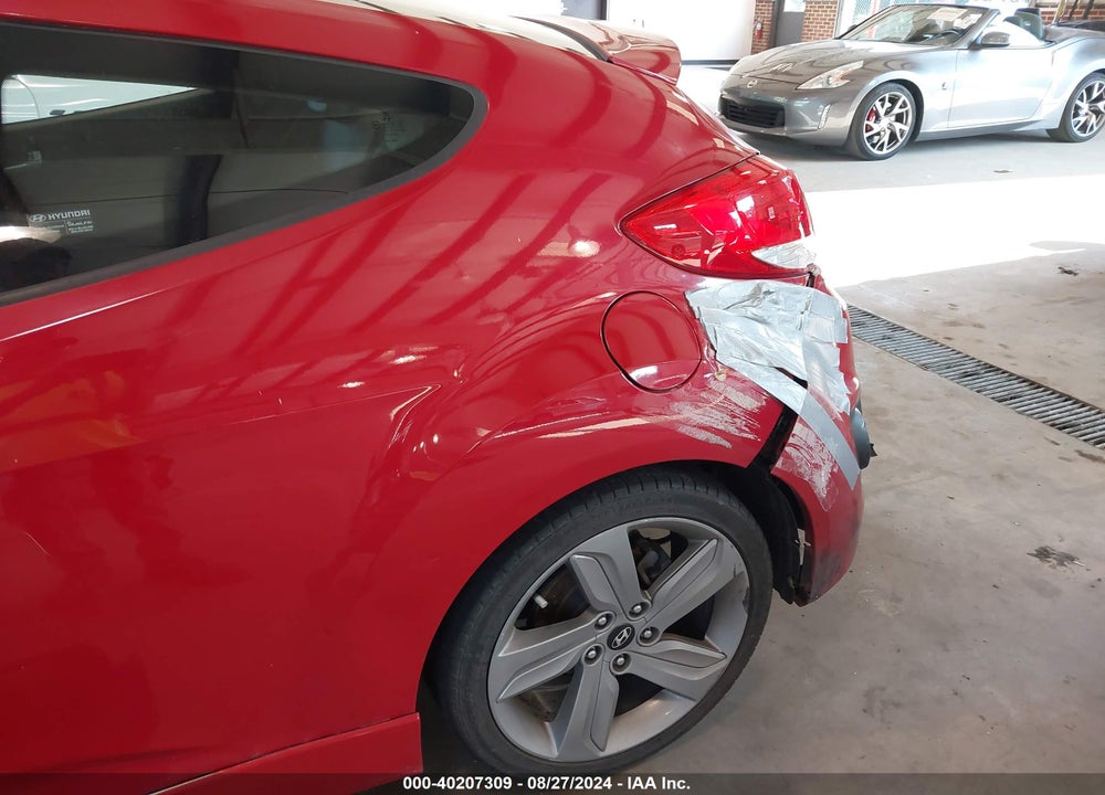 2013 HYUNDAI VELOSTER TURBO W/BLACK VIN: KMHTC6AE2DU155614