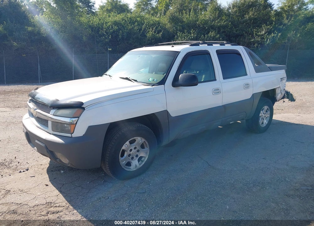 2002 CHEVROLET AVALANCHE 1500 VIN: 3GNEK13T12G113716