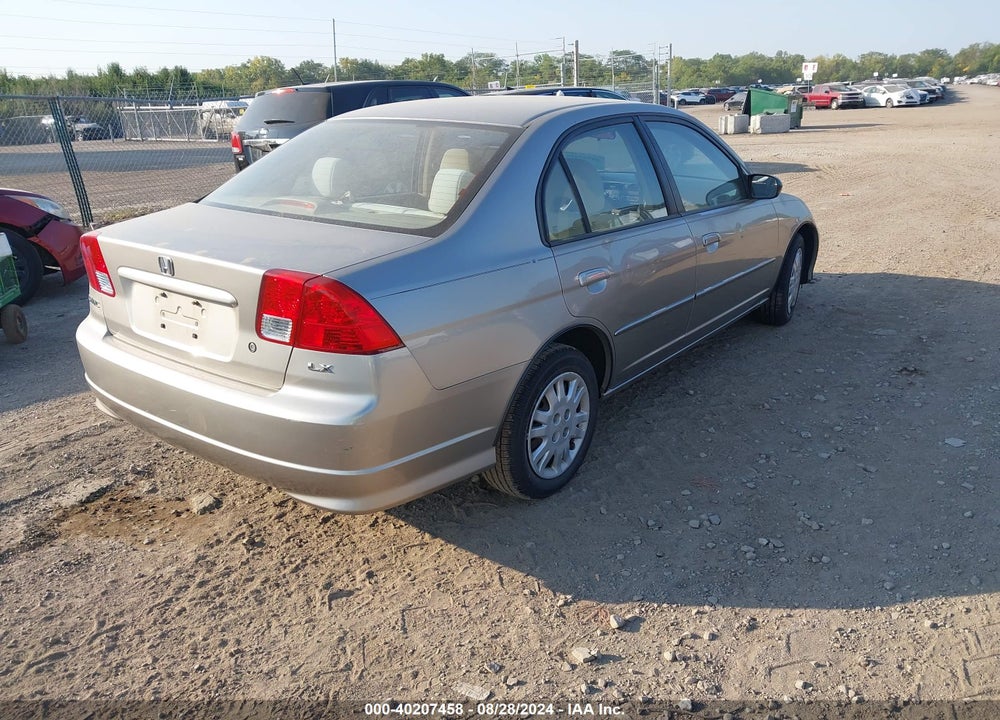 2005 HONDA CIVIC LX VIN: 1HGES16525L020783