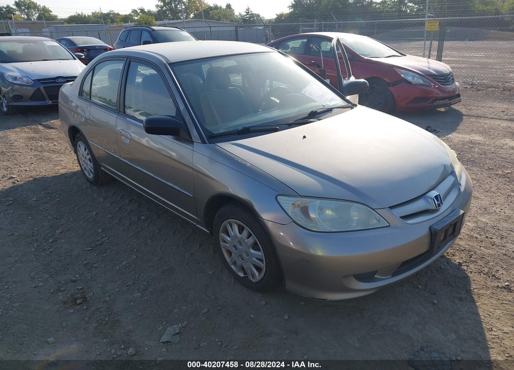 2005 HONDA CIVIC LX VIN: 1HGES16525L020783