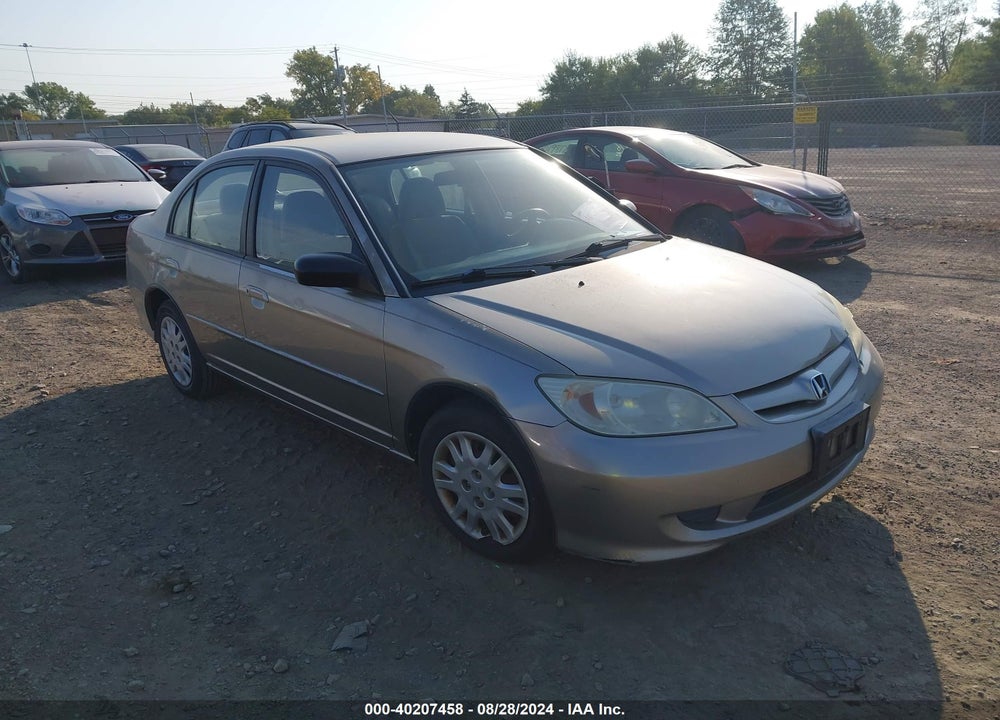 2005 HONDA CIVIC LX VIN: 1HGES16525L020783