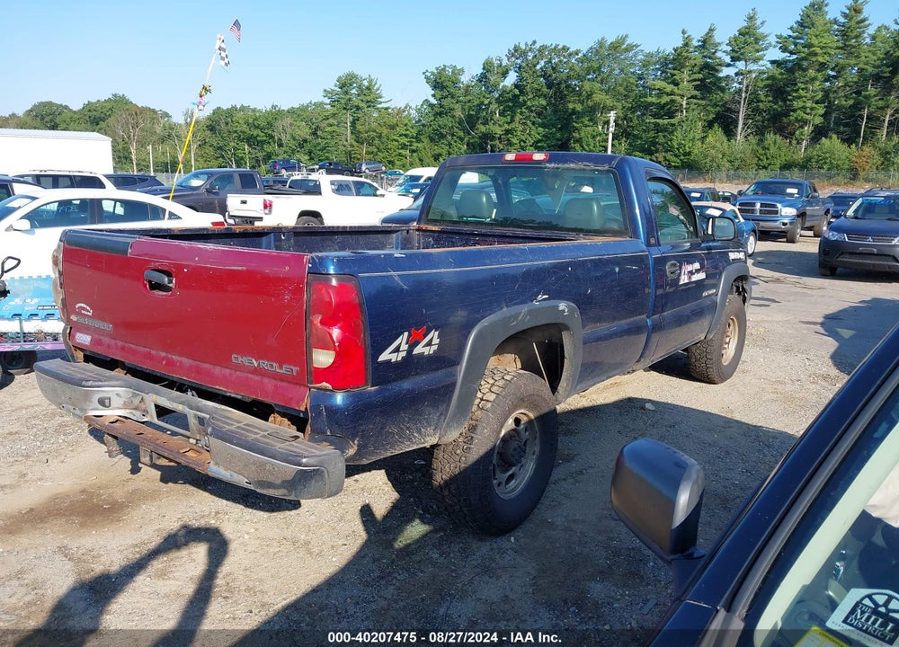 2004 CHEVROLET SILVERADO 2500HD WORK TRUCK VIN: 1GCHK24U74E149603