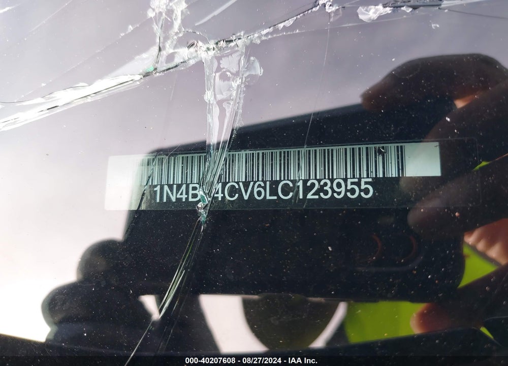 2020 NISSAN ALTIMA SR FWD VIN: 1N4BL4CV6LC123955