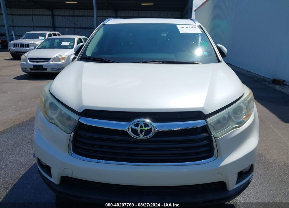 2016 TOYOTA HIGHLANDER XLE V6 VIN: 5TDJKRFHXGS259327