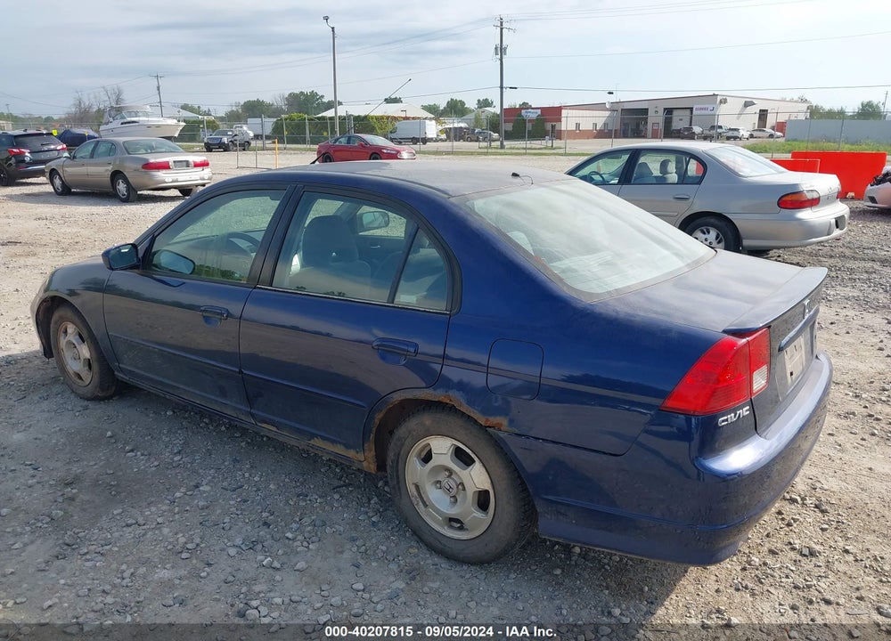 2005 HONDA CIVIC HYBRID VIN: JHMES96635S016235