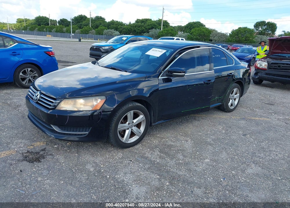 2012 VOLKSWAGEN PASSAT VIN: 1VWBH7A38CC077850