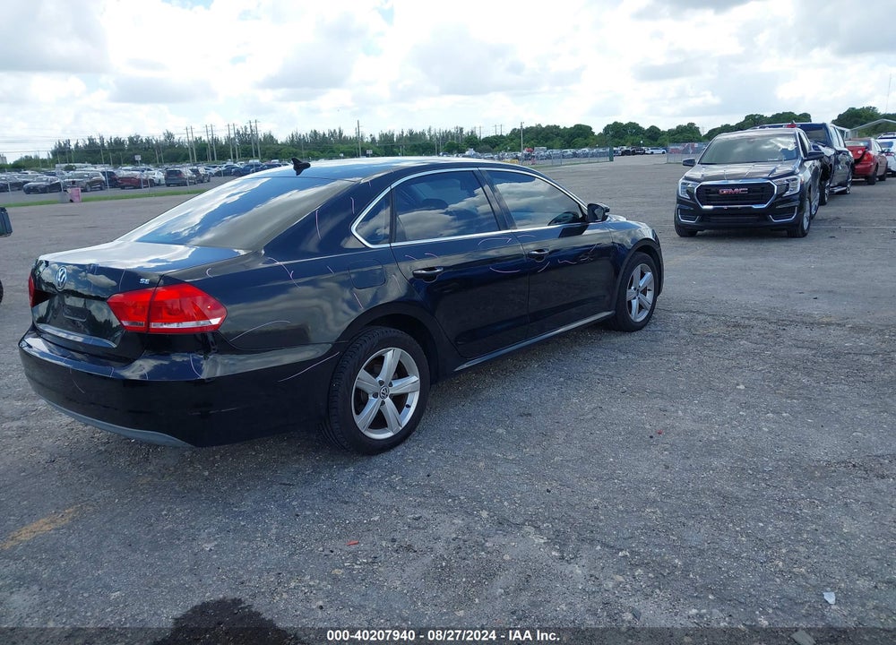 2012 VOLKSWAGEN PASSAT VIN: 1VWBH7A38CC077850