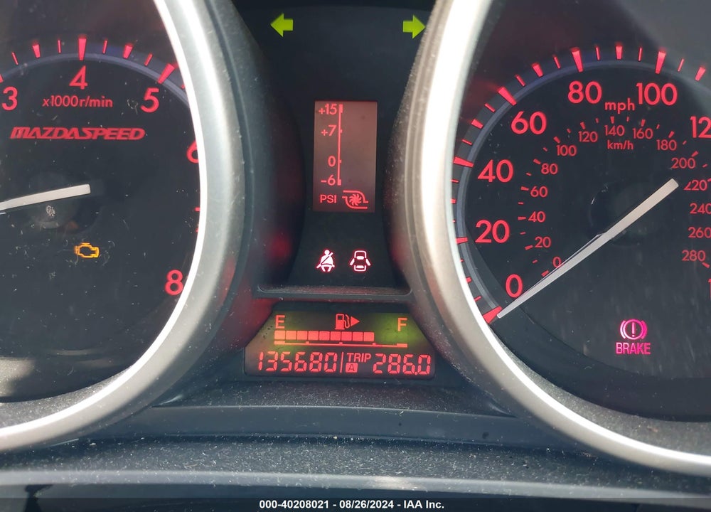 2011 MAZDA SPEED3 SPORT VIN: JM1BL1K37B1496893