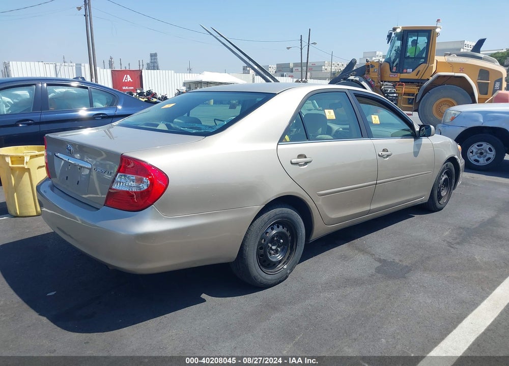 2004 TOYOTA CAMRY LE VIN: 4T1BE32K04U374080