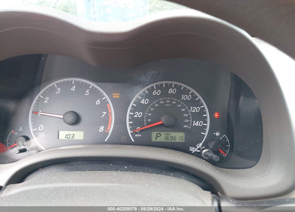 2009 TOYOTA COROLLA LE VIN: 2T1BU40E39C088643