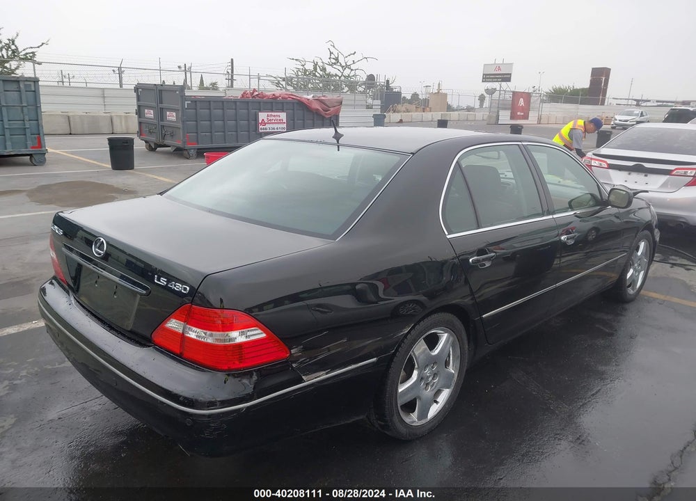 2005 LEXUS LS 430 VIN: JTHBN36F555027744