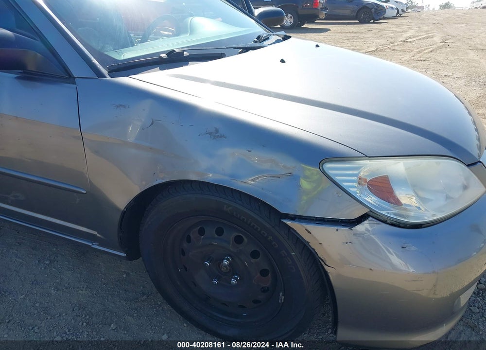 2005 HONDA CIVIC LX VIN: 2HGES16545H632285