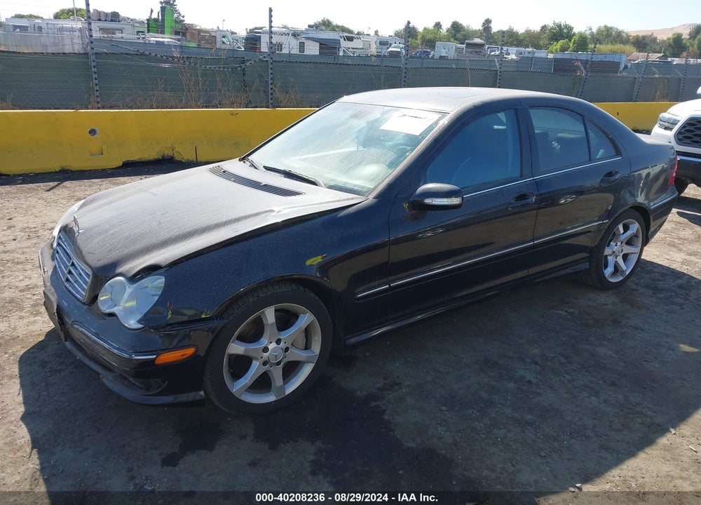 2007 MERCEDES-BENZ C 230 SPORT VIN: WDBRF52H67F901028