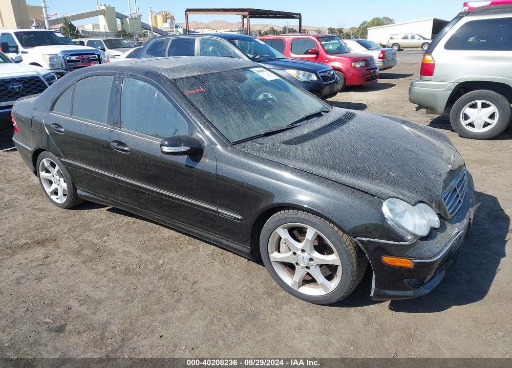 2007 MERCEDES-BENZ C 230 SPORT VIN: WDBRF52H67F901028