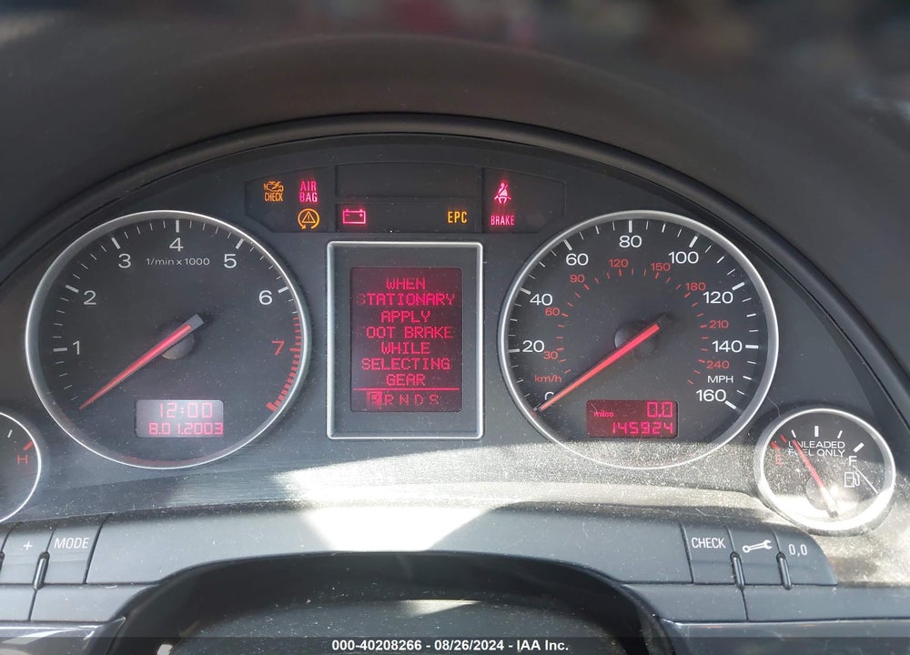 2004 AUDI A4 1.8T VIN: WAULC68E24A183275