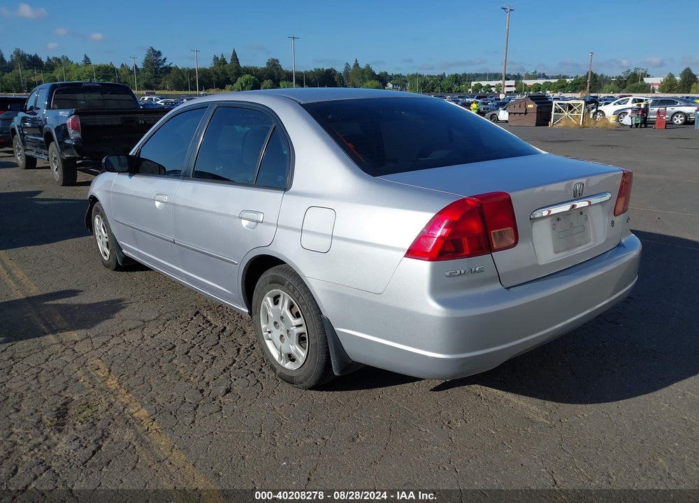 2002 HONDA CIVIC LX VIN: 1HGES16552L080083