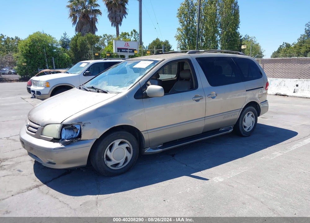 2001 TOYOTA SIENNA XLE VIN: 4T3ZF13C81U394622