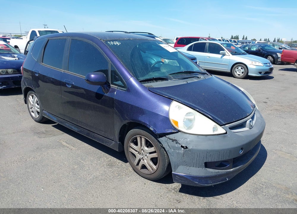 2008 HONDA FIT SPORT VIN: JHMGD38608S028649