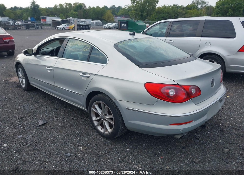 2009 VOLKSWAGEN CC LUXURY VIN: WVWHL73C09E529943