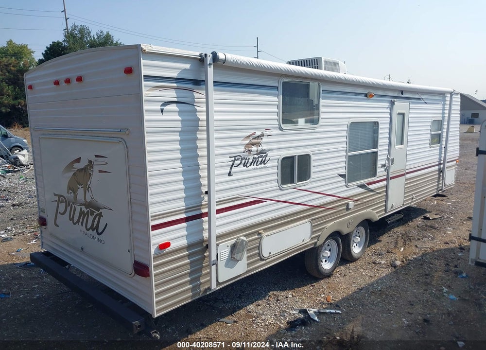 2007 PALOMINO PUMA VIN: 4X4TPUC227P009971