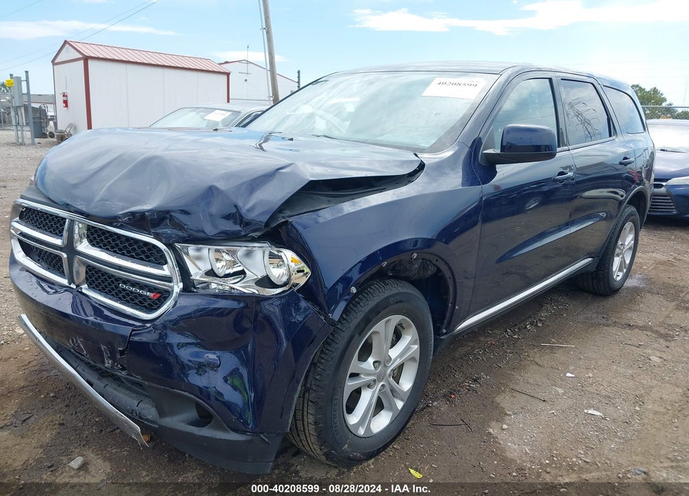 2012 DODGE DURANGO SXT VIN: 1C4RDJAG3CC207224