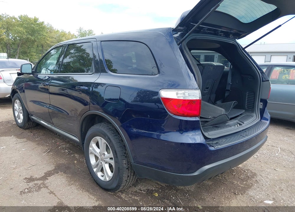 2012 DODGE DURANGO SXT VIN: 1C4RDJAG3CC207224