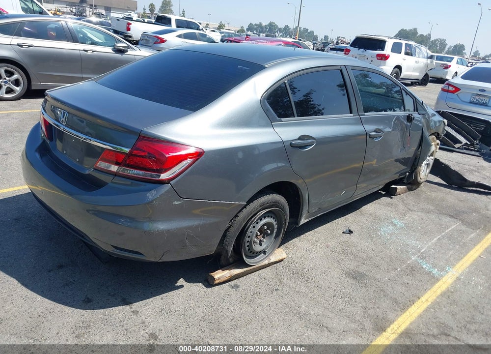 2013 HONDA CIVIC LX VIN: 19XFB2F5XDE276038