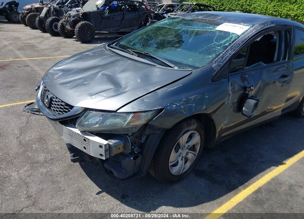 2013 HONDA CIVIC LX VIN: 19XFB2F5XDE276038