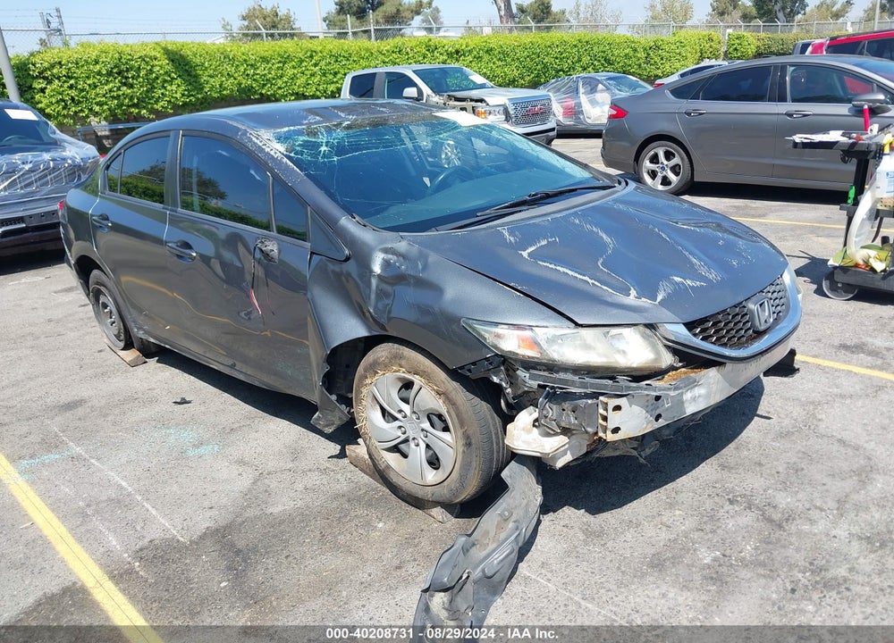 2013 HONDA CIVIC LX VIN: 19XFB2F5XDE276038