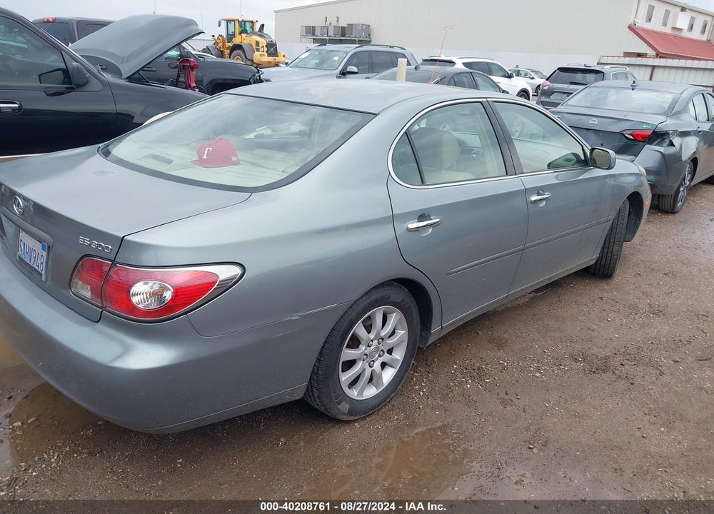 2003 LEXUS ES 300 VIN: JTHBF30GX30109591