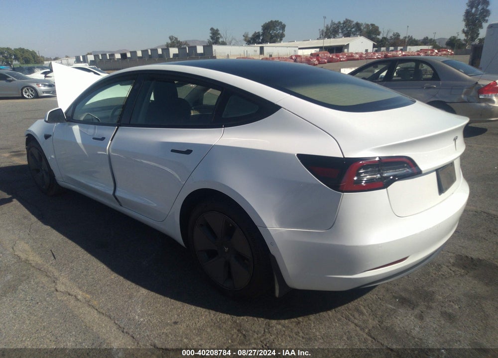 2022 TESLA MODEL 3 REAR-WHEEL DRIVE VIN: 5YJ3E1EA2NF125404