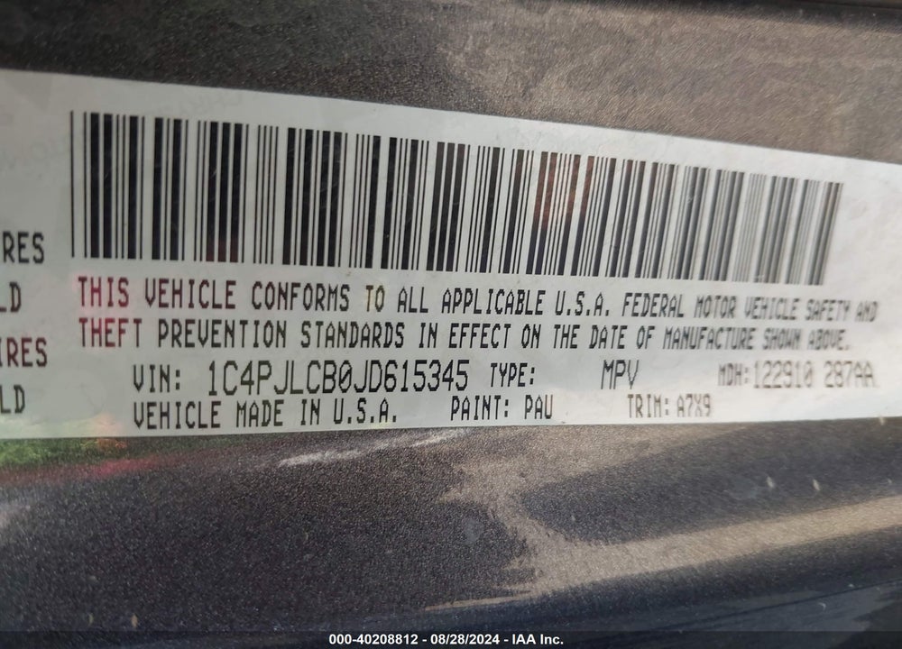2018 JEEP CHEROKEE LATITUDE TECH CONNECT FWD VIN: 1C4PJLCB0JD615345