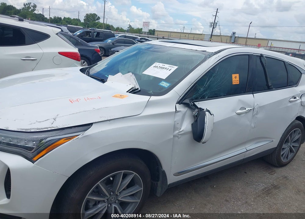 2022 ACURA RDX TECHNOLOGY PACKAGE VIN: 5J8TC1H55NL004174