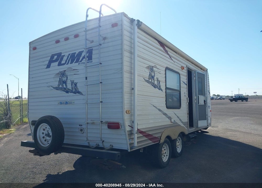 2008 PALOMINO OTHER VIN: 4X4TPUV228P015851