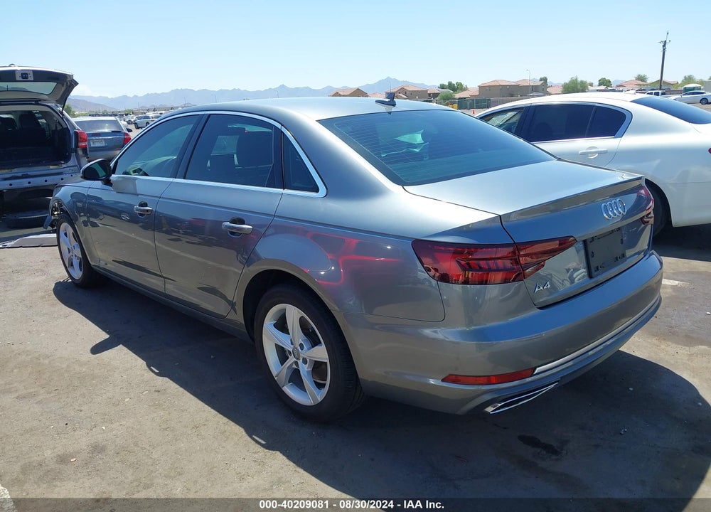 2019 AUDI A4 40 PREMIUM/40 TITANIUM PREMIUM VIN: WAUGMAF40KN004054