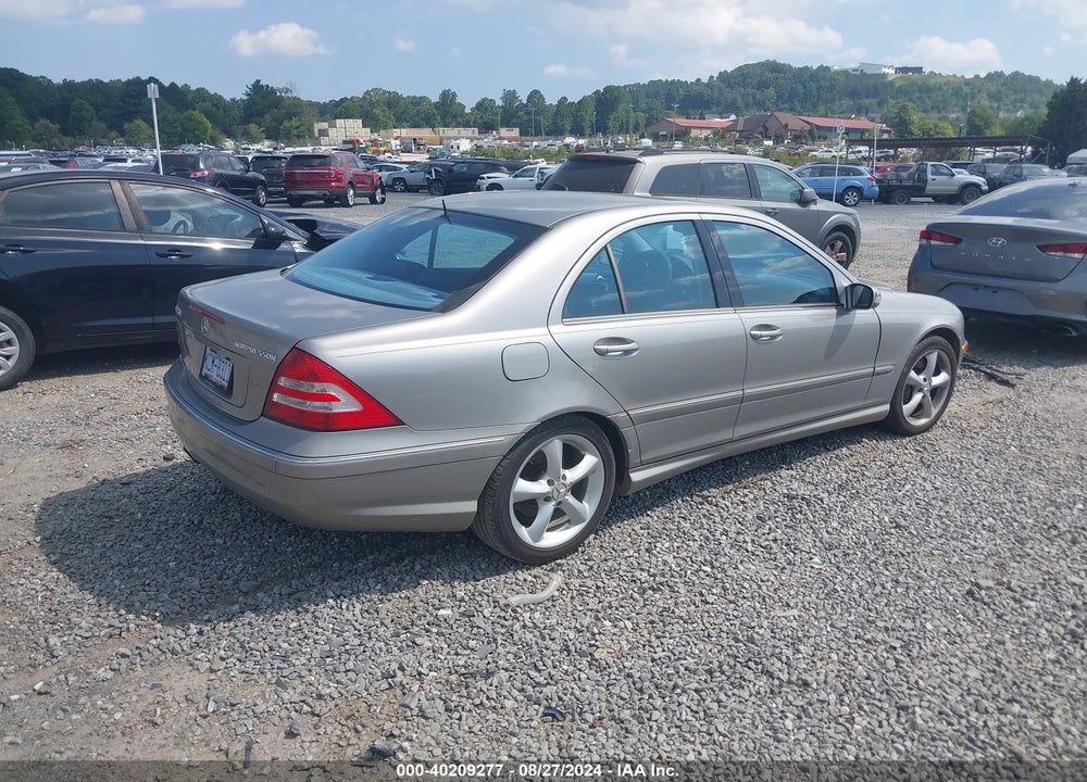 2005 MERCEDES-BENZ C 230 KOMPRESSOR SPORT VIN: WDBRF40J95A783860