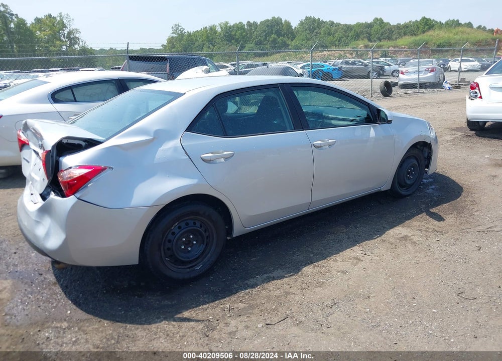 2019 TOYOTA COROLLA LE VIN: 2T1BURHE0KC145288