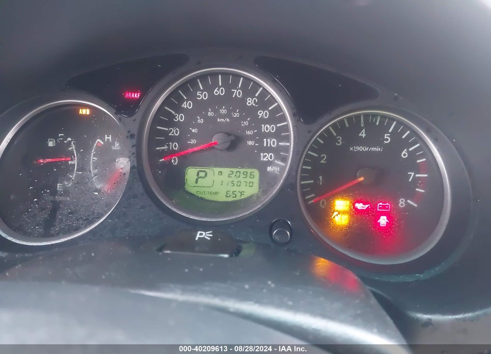 2008 SUBARU FORESTER 2.5X L.L. BEAN EDITION VIN: JF1SG67688H707870