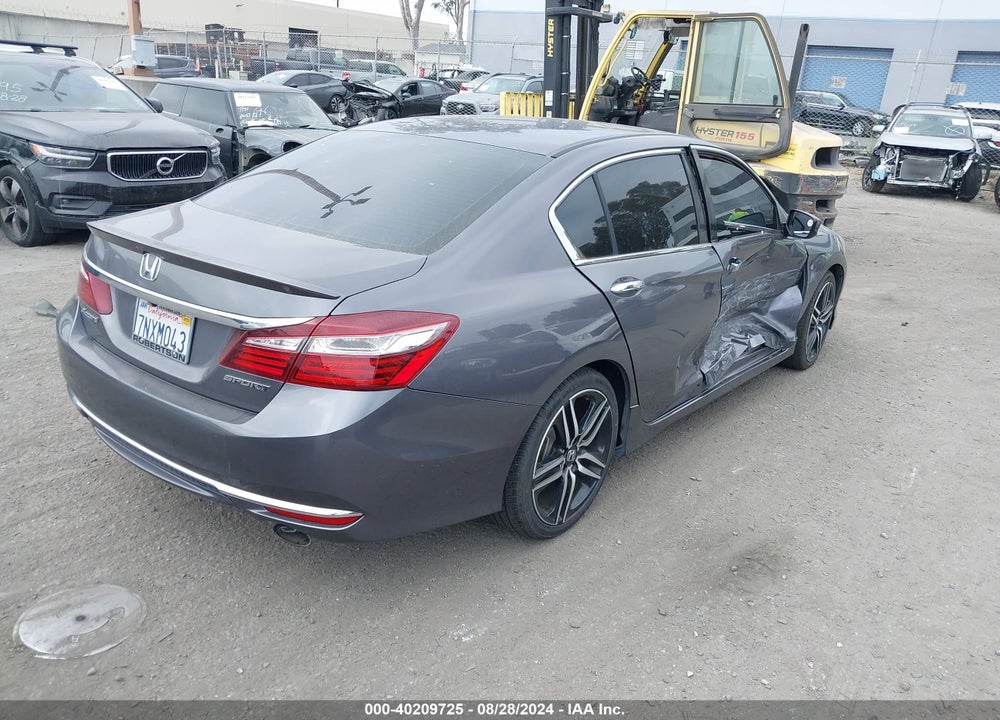 2017 HONDA ACCORD SPORT VIN: 1HGCR2F58HA092337