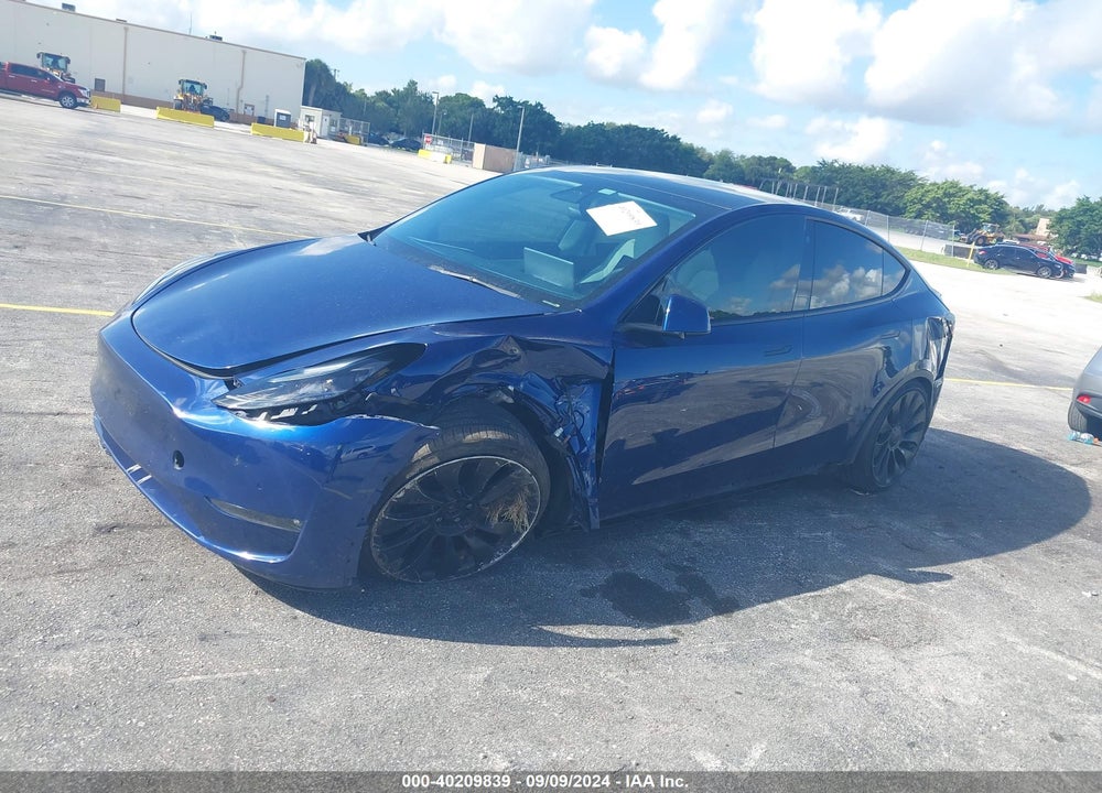 2021 TESLA MODEL Y PERFORMANCE DUAL MOTOR ALL-WHEEL DRIVE VIN: 5YJYGDEF0MF124490