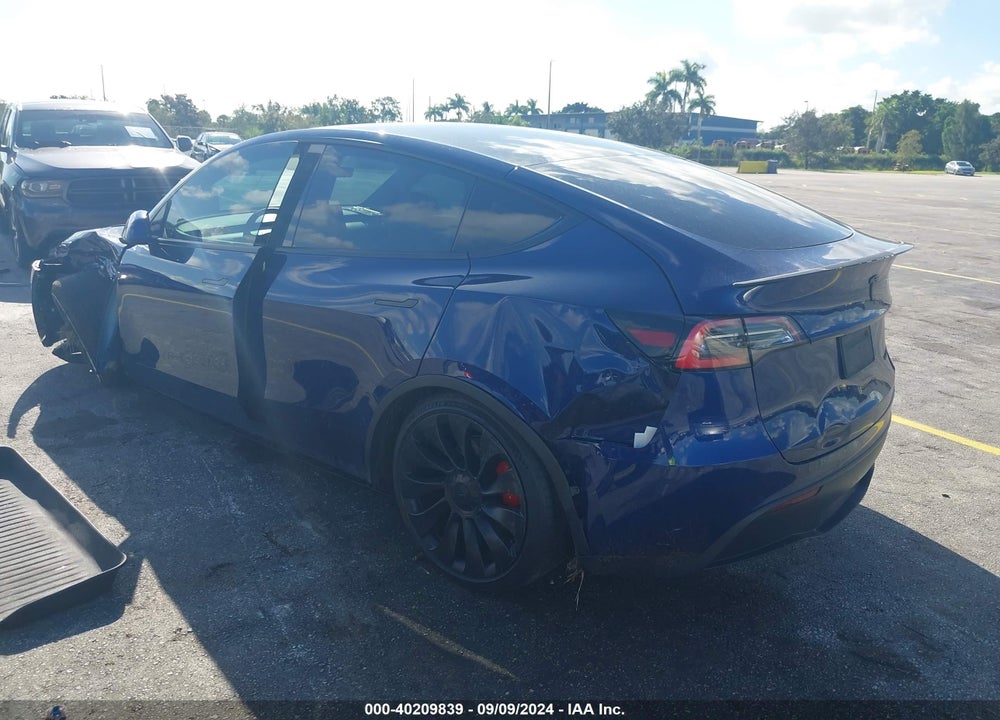 2021 TESLA MODEL Y PERFORMANCE DUAL MOTOR ALL-WHEEL DRIVE VIN: 5YJYGDEF0MF124490