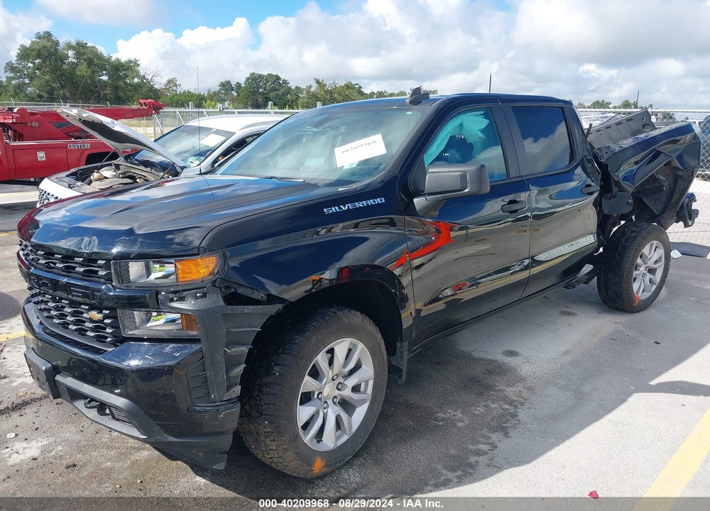 2021 CHEVROLET SILVERADO 1500 2WD SHORT BED CUSTOM VIN: 3GCPWBEK1MG157346